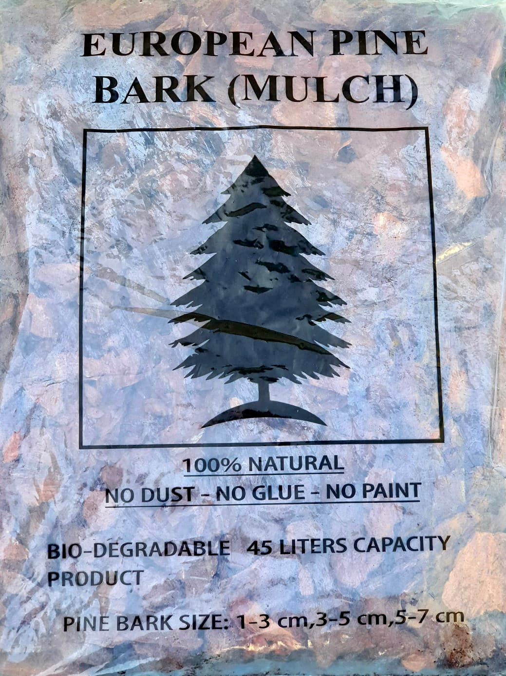 Pine Bark Mulch - 45Ltr Bag (7KG)