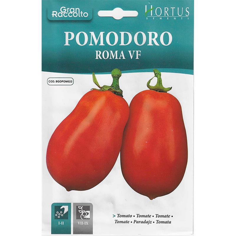Roma Tomato "Pomodoro Roma VF" Seeds by Hortus