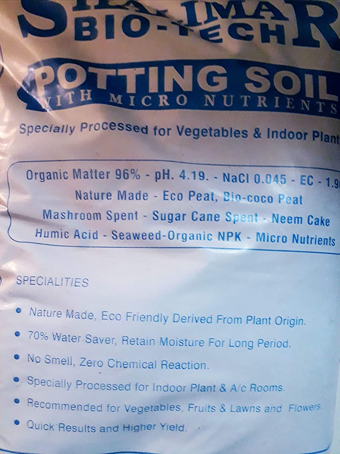 Bio tech potting soil with Micro Nutrients 50Ltrs