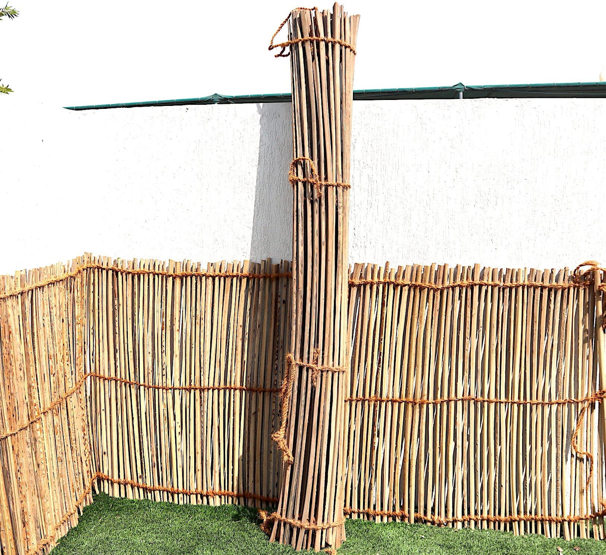 Natural Palm Rachis Privacy Fence / Outdoor Privacy Fence "Date Palm Rachis"