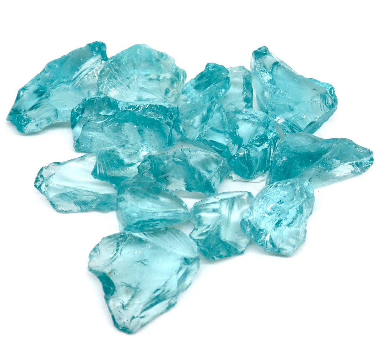 Landscape Mulch Light Blue | Glass Mulch | Light Blue