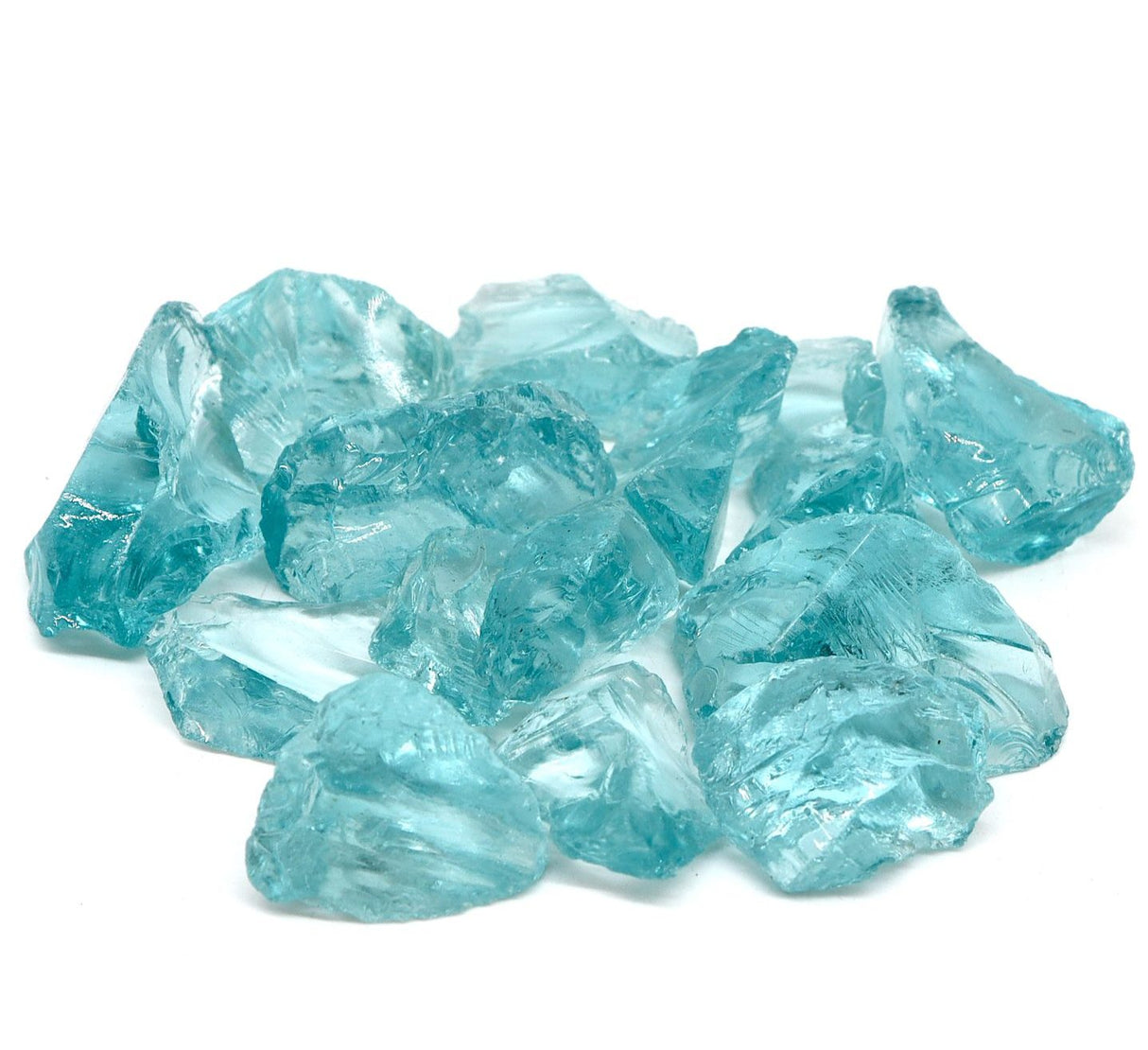 Landscape Mulch Light Blue | Glass Mulch | Light Blue