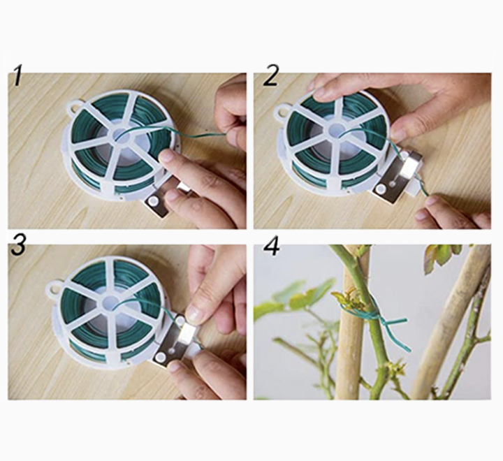 Plant Twist Tie with Cutter "Green Wire"