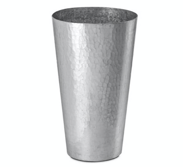 Conical Hammered "Aluminium" Pot