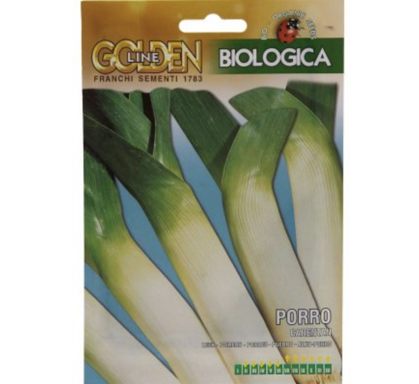 Leek "Porro Carentan" Organic Seeds by Franchi