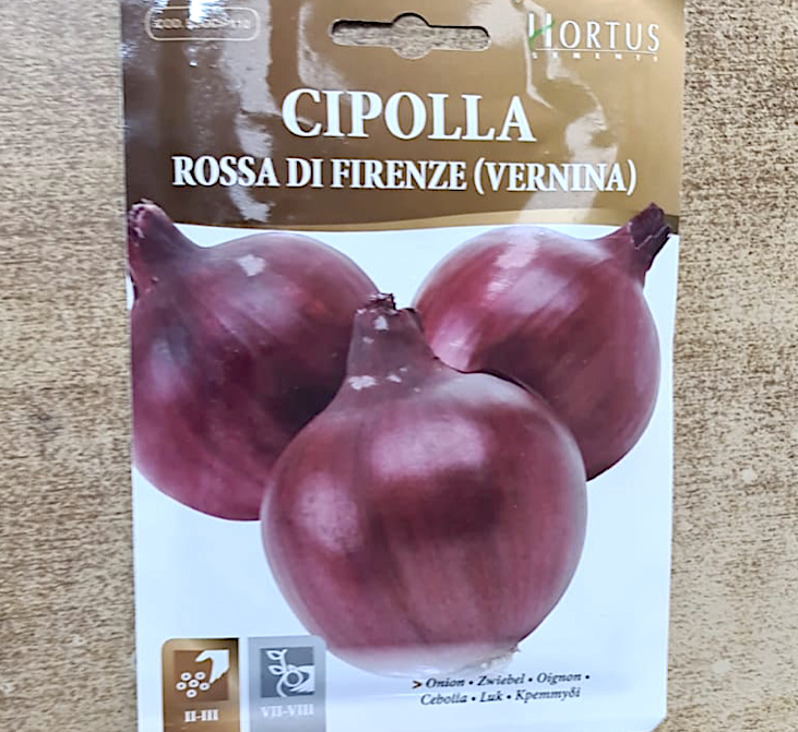Onion Vegetable Seeds Cipolla "Rossa di Firenze" by Hortus