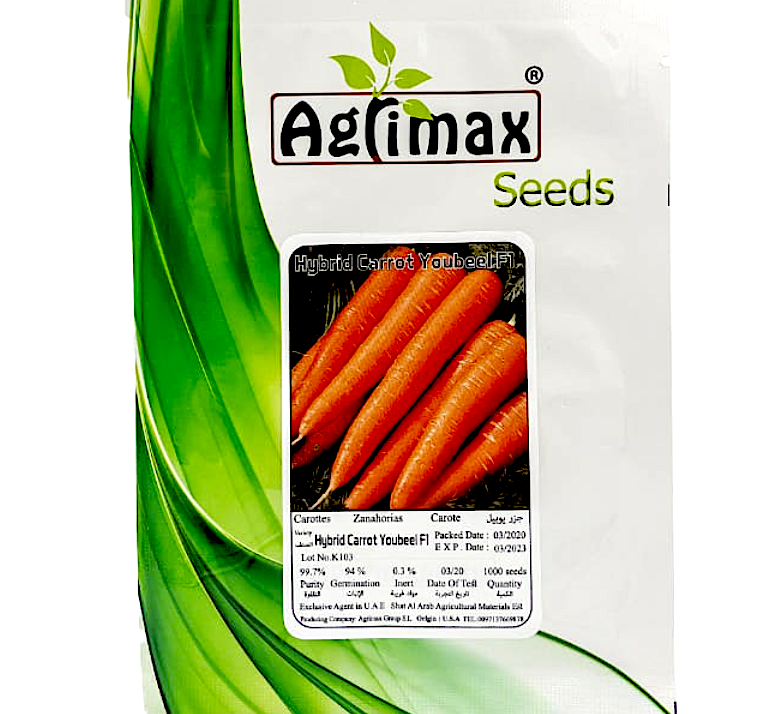 Carrot Vegetable Seeds "Youbeel F1 Hybrid"