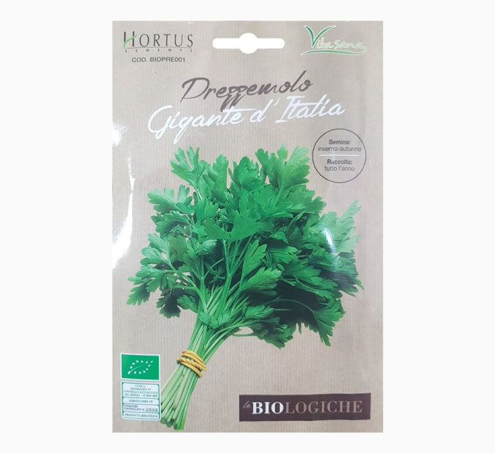 Organic Prezzemolo Gigante D'Italia Busta Bio Seeds