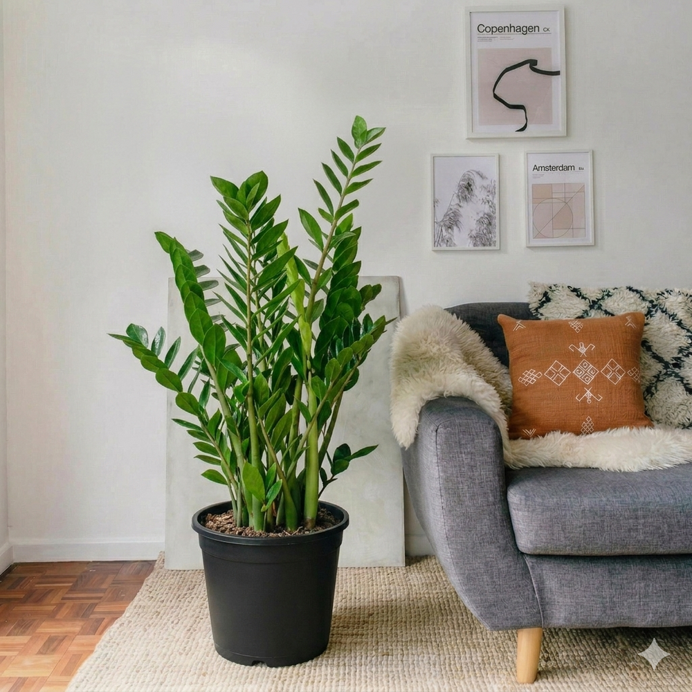 Zamioculcas zamiifolia, Zanzibar Gem or ZZ Plant