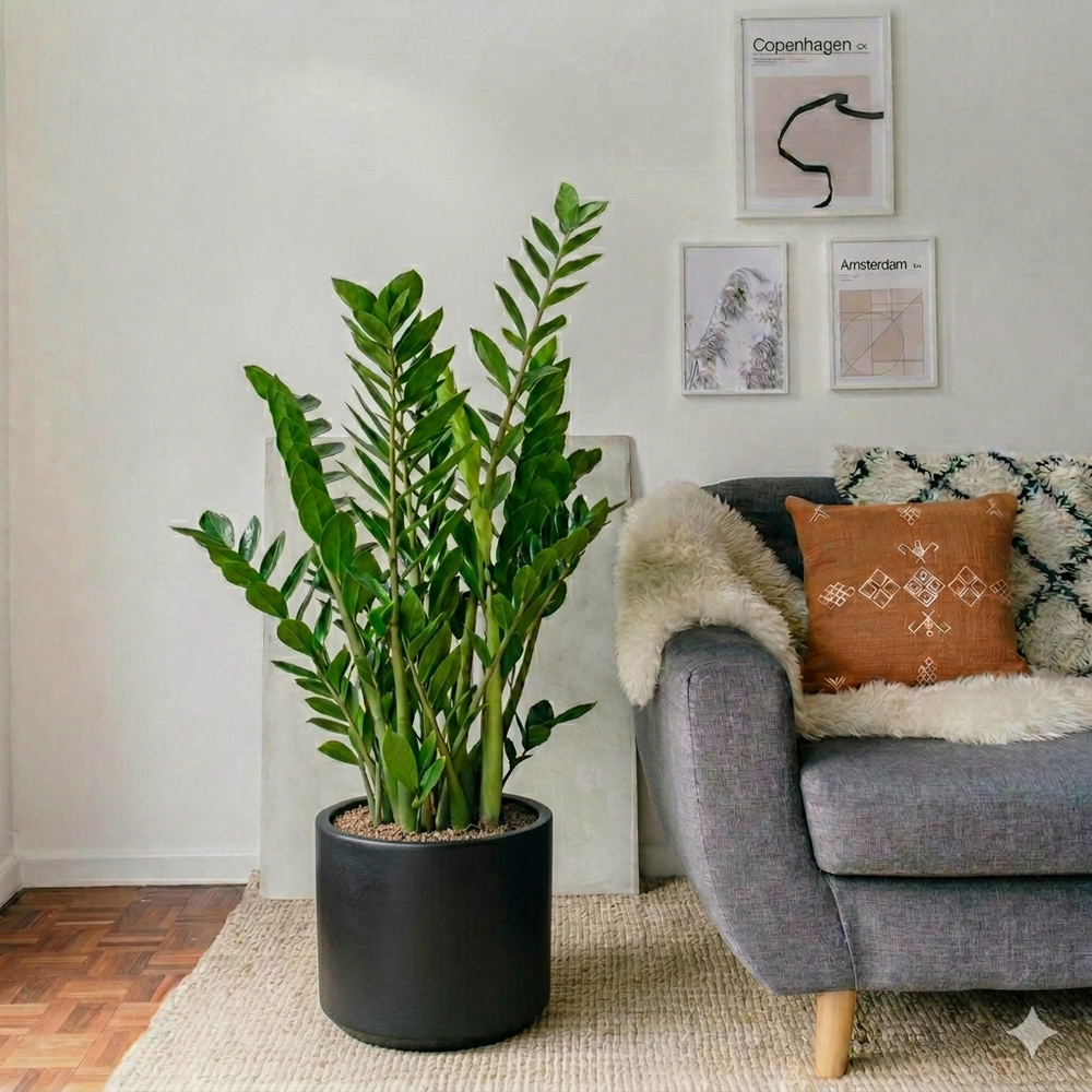 Zamioculcas zamiifolia, Zanzibar Gem or ZZ Plant