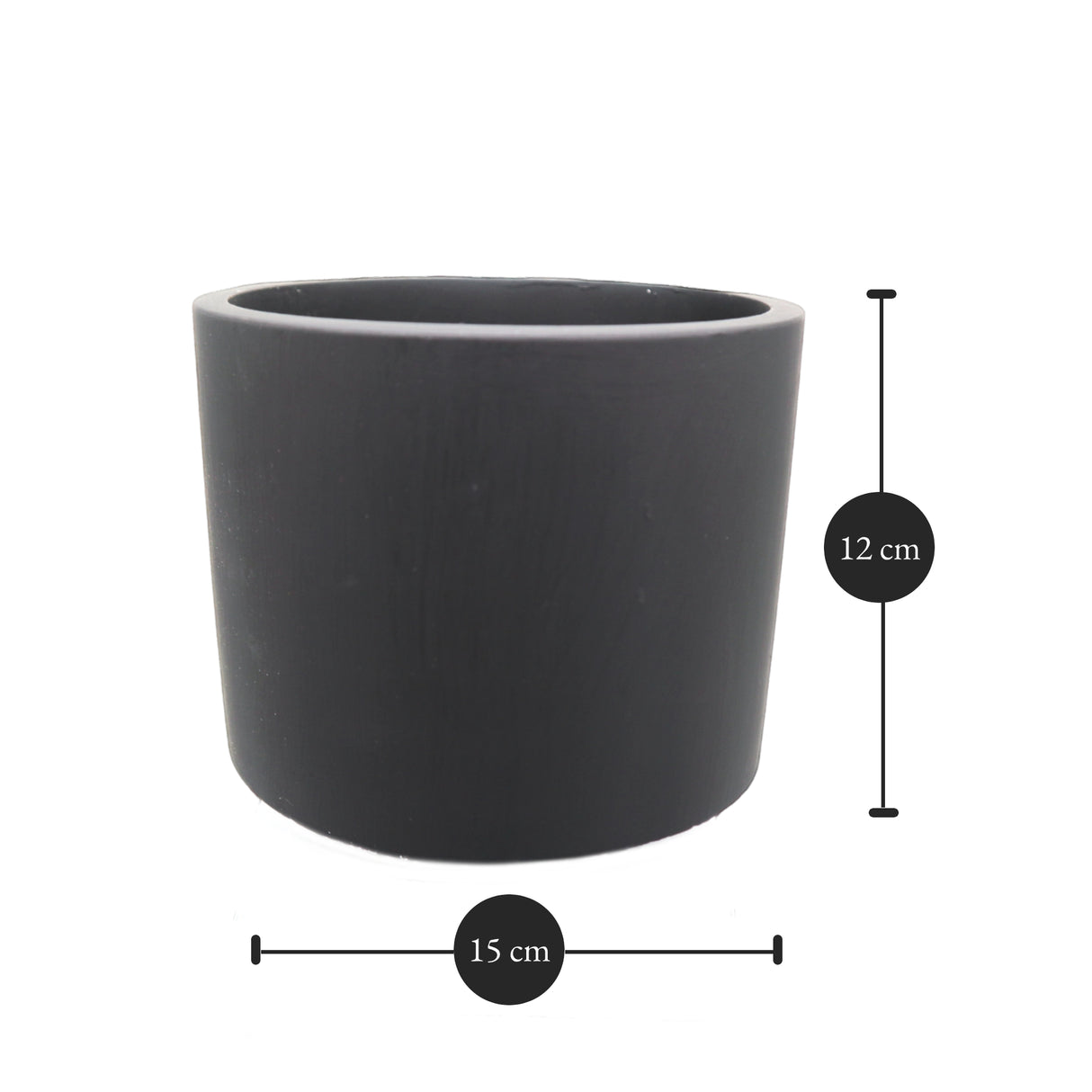 Round Tulip Pot Dimensions: 15 cm x 12 cm (Diameter x Height)