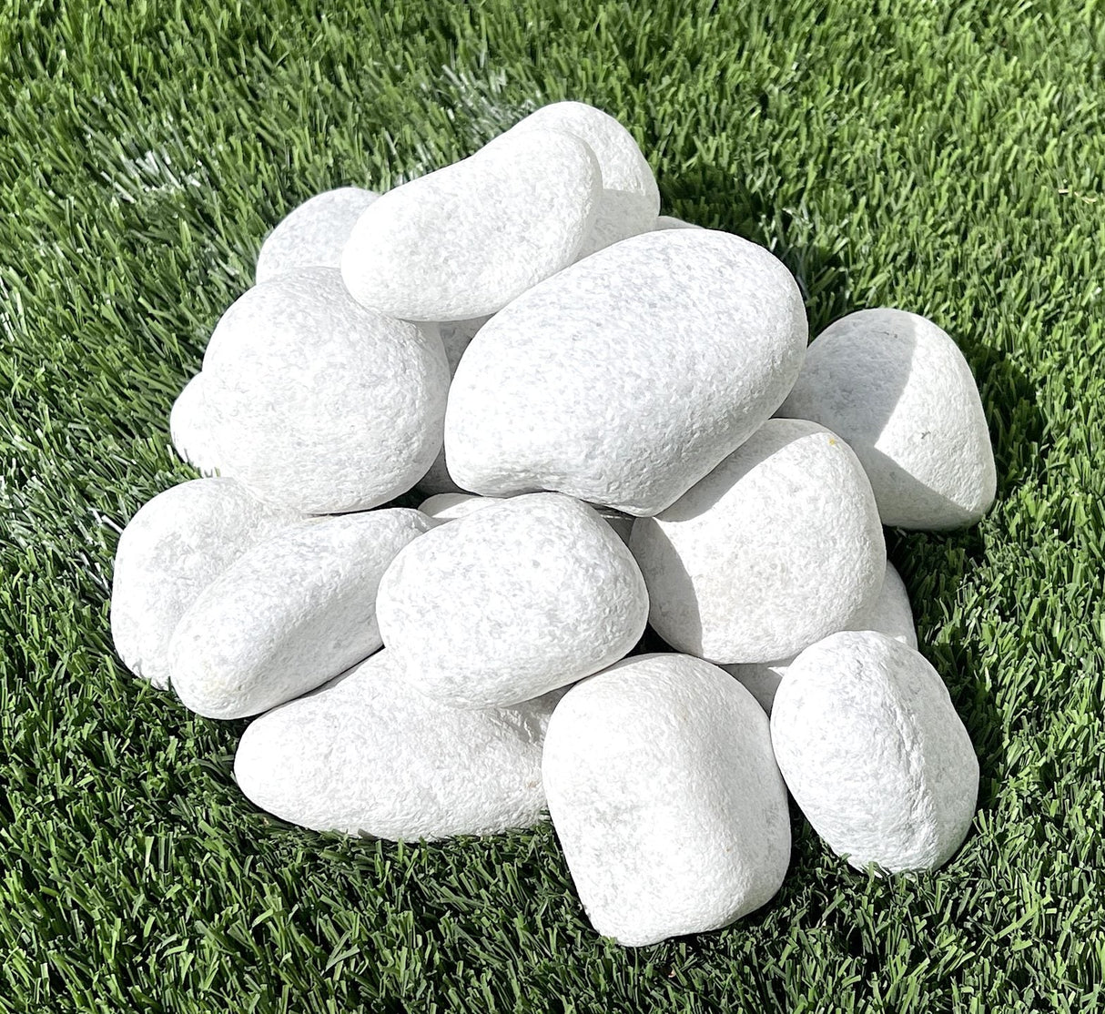 White Marble Pebbles 20KG Bag