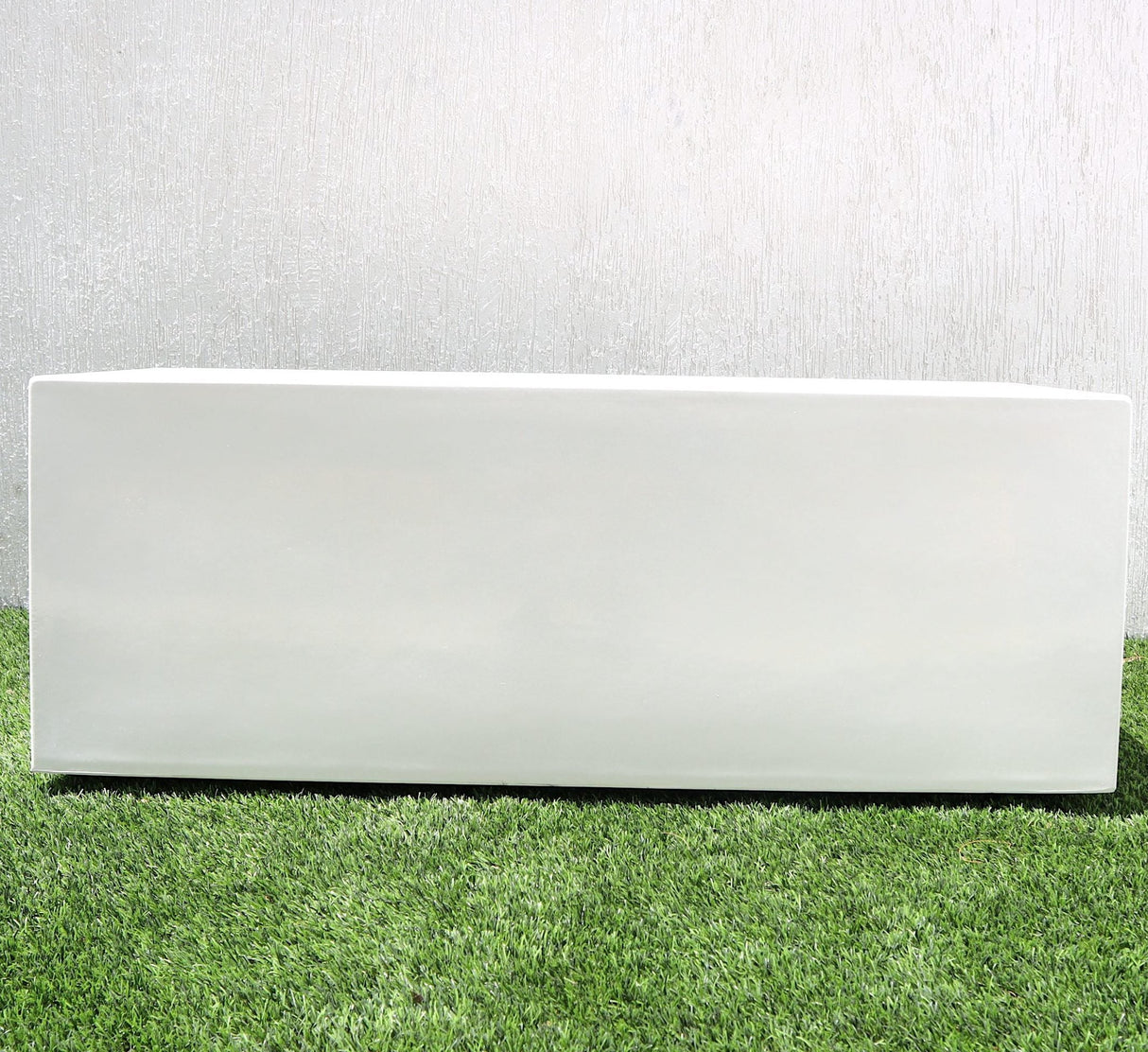 Rectangular GRP Pot 100x40x40cm Modern Durable Outdoor Planter Box