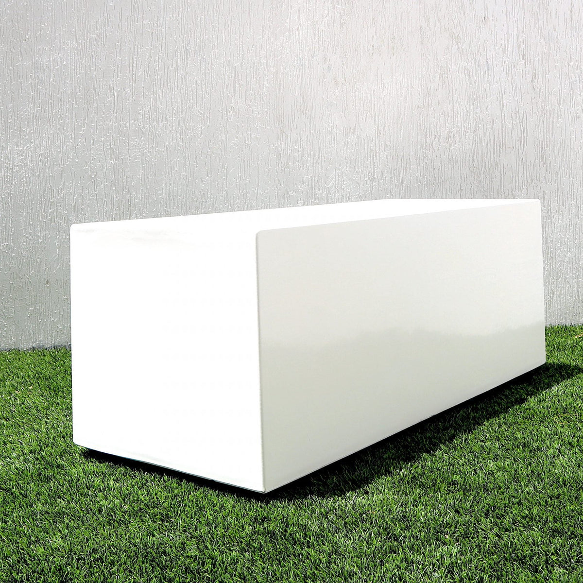 Grass Pot Rectangular Rectangular GRP Pot 100x40x40cm Modern Durable Outdoor Planter Box – Cacti