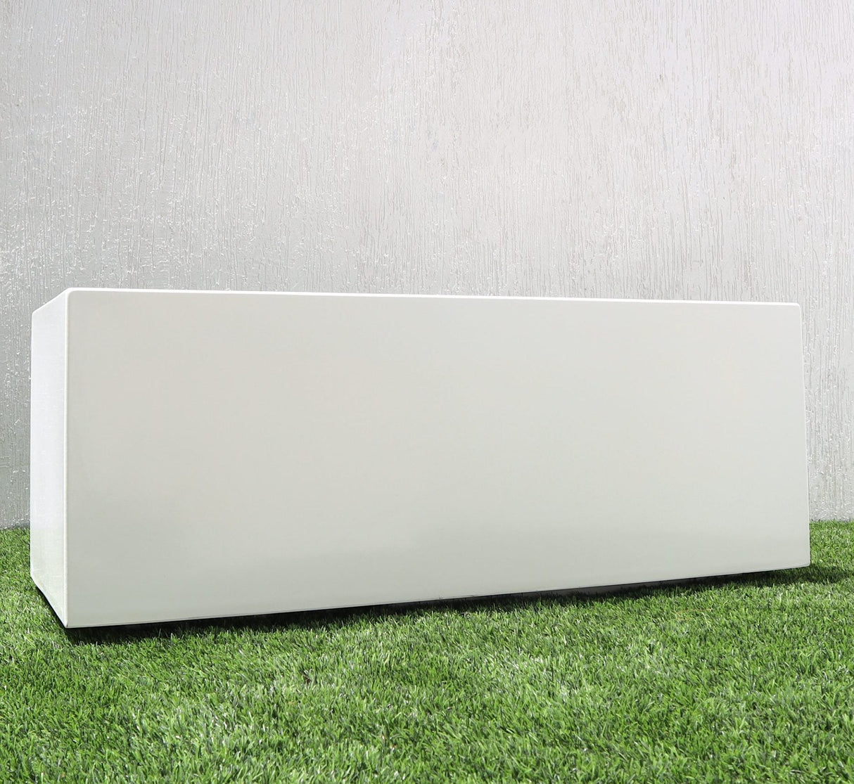Rectangular GRP Pot 100x40x40cm Modern Durable Outdoor Planter Box