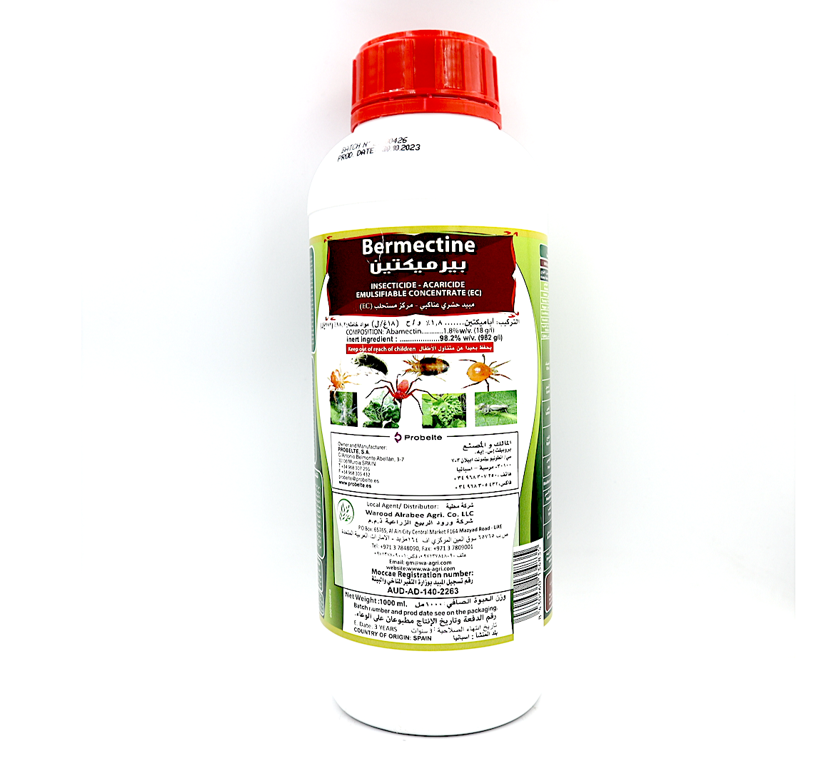BERMECTINE® Insecticide-Acaricide EC | Abamectine 1.8% w/v 1Ltr