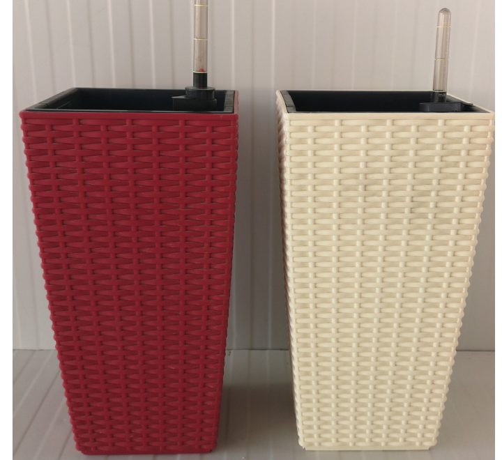 Self Watering Pot Modern Rectangular